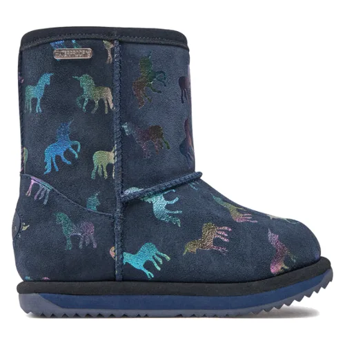 EMU Australia Śniegowce Rainbow Unicorn Brumby K12373 Granatowy