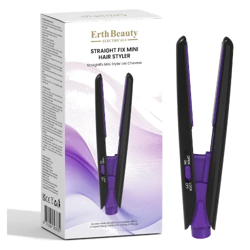 ErthSkin London Mini lokówka Straight Fix w kolorze czarnym Prostownice 1 ct