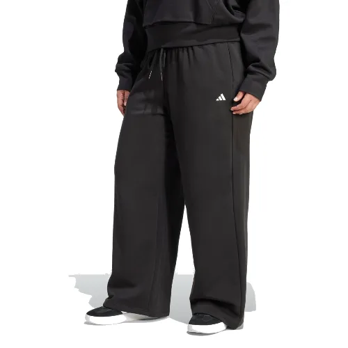 ESSENTIALS – MAŁE LOGO WYGODNE SPODNIE Z OTWARTYM DOŁEM (ROZMIARY PLUS SIZE)