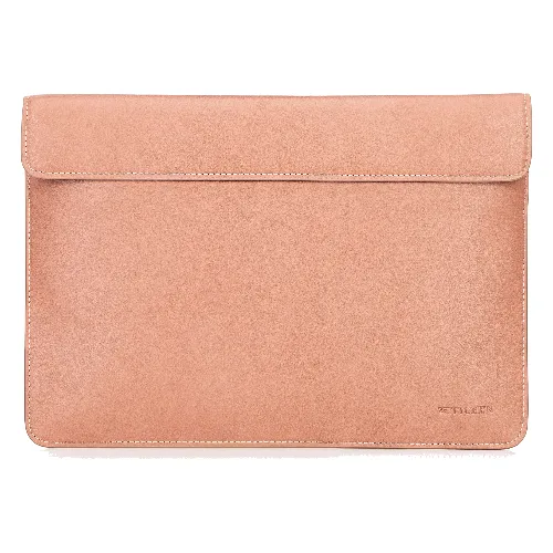 Etui na laptopa 13” z imitacji skóry różowe