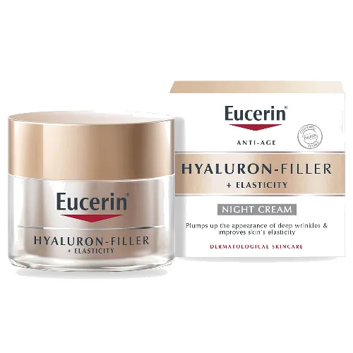Eucerin Hyaluron-Filler + Elasticity Night Cream ujędrniający krem na noc z kwasem hialuronowym 50 ml
