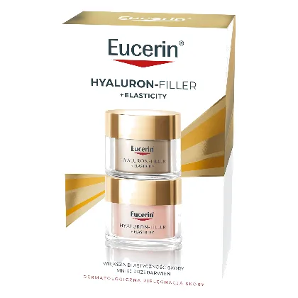 Eucerin Hyaluron-Filler + Elasticity Zestaw pielęgnacyjny: Rose Krem na dzień SPF30 50 ml + Krem na noc 50 ml