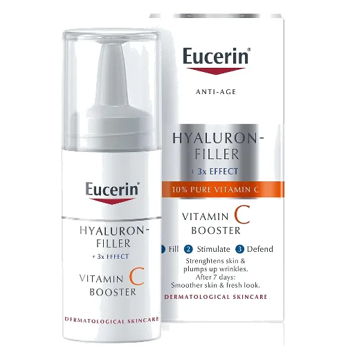 Eucerin Hyaluron-Filler Vitamin C Booster produkt z kwasem hialuronowym i witaminą C (1 fiolka)