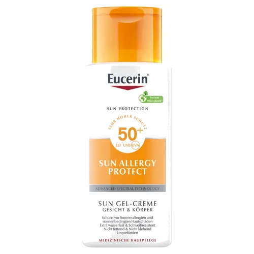 Eucerin Sun Allergy Protect Spf 50+ Żel-Krem Ochronny do twarzy i ciała