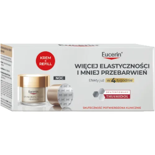Eucerin Zestaw: Hyaluron-Filler + Elasticity: Krem na noc 50ml + Krem na noc, Refill 50ml