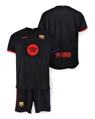 FC Barcelona 2024-25 Premium Drugi dziecięcy zestaw koszulek kibica - 8 lat