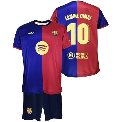 FC Barcelona komplet koszulka spodenki junior Home FCB 2024/25 Lamine Yamal