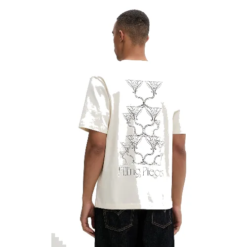 Filling Pieces T-shirt męski bawełniany Champagne