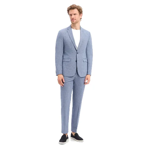 Finshley & Harding garnitur Mężczyźni Modern Fit niebieski