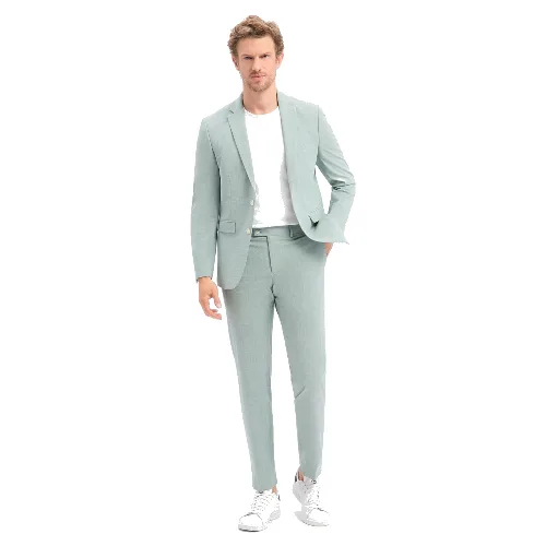 Finshley & Harding garnitur Mężczyźni Modern Fit zielony, 26