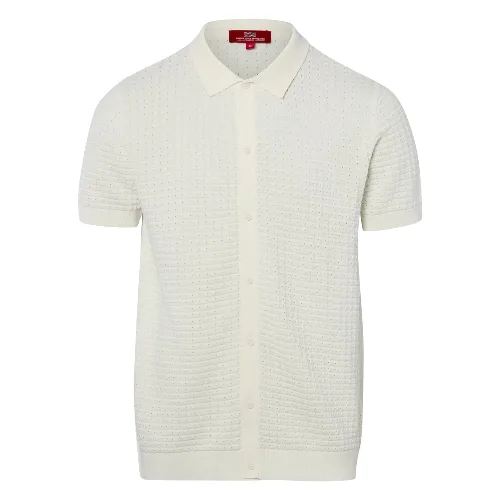 Finshley & Harding London koszulka polo z dzianiny Mężczyźni Bawełna biały, L