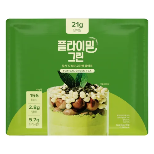 Flimeal - Protein Shake - 45g x 7opakowania - Green Tea