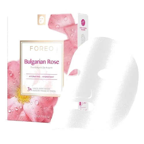 FOREO Skincare Farm To Face Sheet Mask - Bulgarian Rose Maseczki w płachcie 3 ct