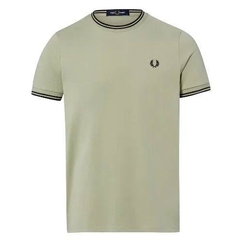 Fred Perry Koszulka Mężczyźni Bawełna zielony