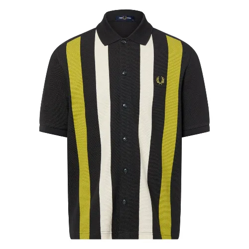 Fred Perry koszulka polo Mężczyźni Bawełna brązowy|zielony, M