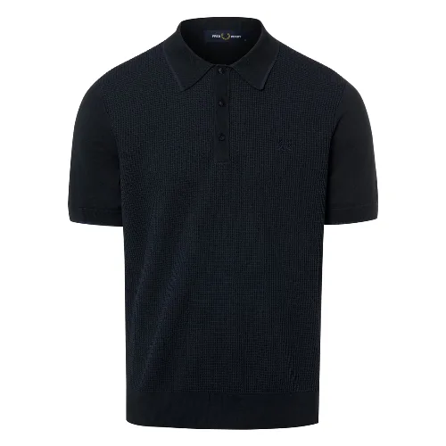 Fred Perry koszulka polo z dzianiny Mężczyźni czarny