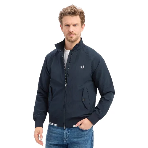Fred Perry kurtka przejściowa Mężczyźni niebieski