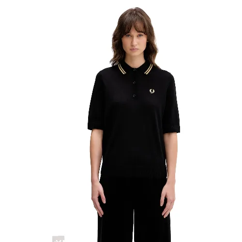 Fred Perry polo swetrowe damskie z wełną