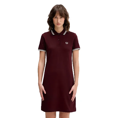 Fred Perry sukienka bawełniana z elastanem