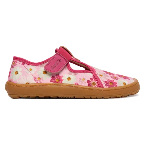 Froddo Kapcie Barefoot Canvas T-Bar G1700439-4 D Różowy