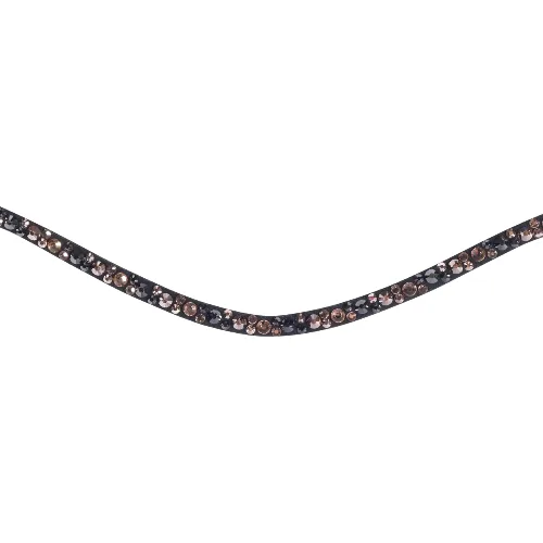 Frontal dla konia z zatrzaskiem bezpieczeństwa HKM Rosegold Glamour Style