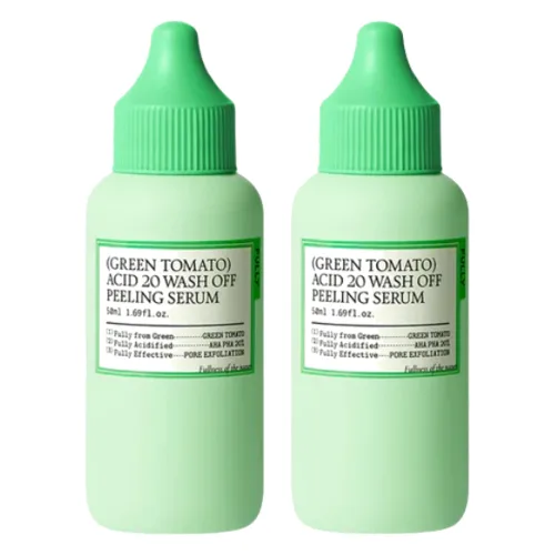 FULLY - Green Tomato Acid 20 Wash Off Peeling Serum - 50ml Duo Set