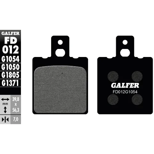 GALFER FD012 G1054 organiczne klocki hamulcowe