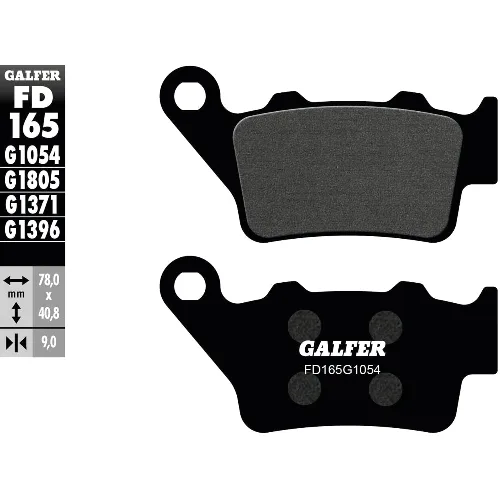 Galfer FD165 G1054 Organiczne Klocki Hamulcowe do Rowerów