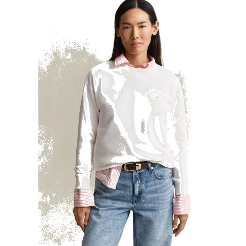 Gant Bluza Kobiety Bawełna biały