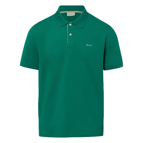 Gant koszulka polo Mężczyźni Bawełna zielony, M