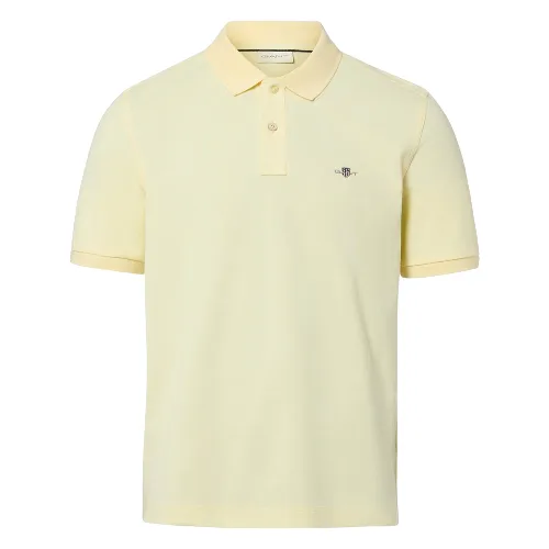Gant koszulka polo Mężczyźni Bawełna żółty