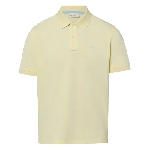 Gant koszulka polo Mężczyźni Bawełna żółty, XL