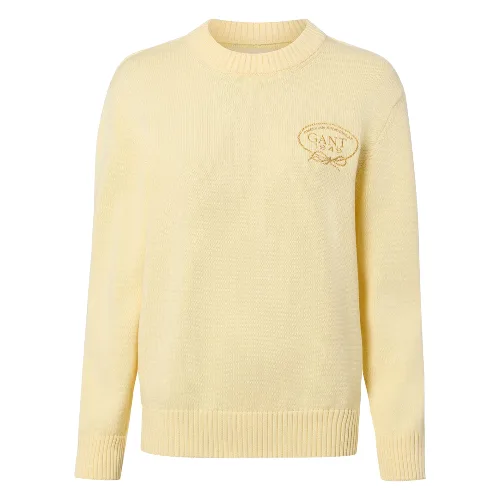 Gant Sweter z dzianiny Kobiety żółty