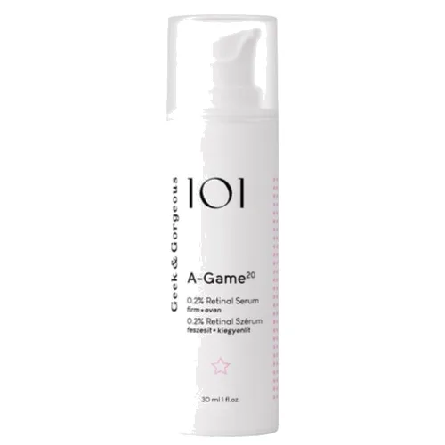 Geek & Gorgeous A-game 20 przeciwzmarszczkowe serum Z Retinalem 0,2%