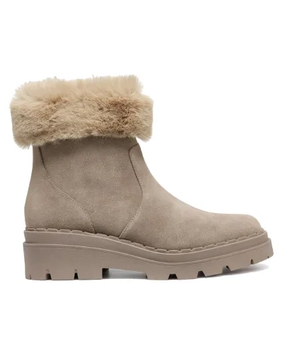 Geox Botki D Felleny D46XEG 022BH C6369 Beżowy