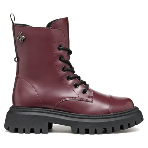 Geox Kozaki J Maquinnens Girl J46M6B 000CN C7357 S Bordowy