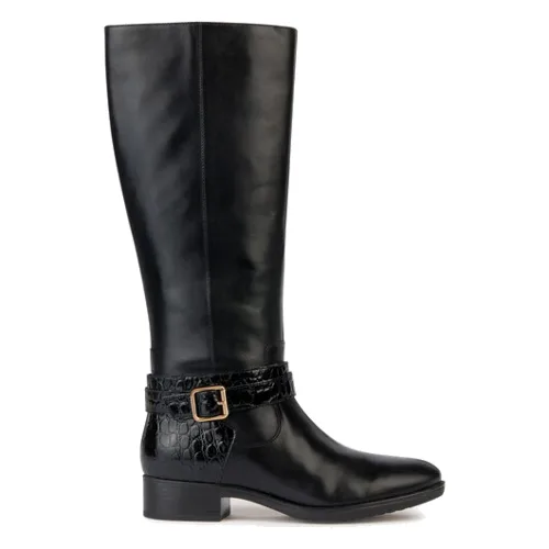 Geox Oficerki D Felicity D36G1A 04340 C9999 Czarny