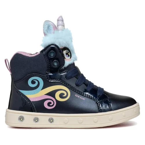 Geox Sneakersy J Skylin Girl J468WA 0NFBH C4243 D Granatowy