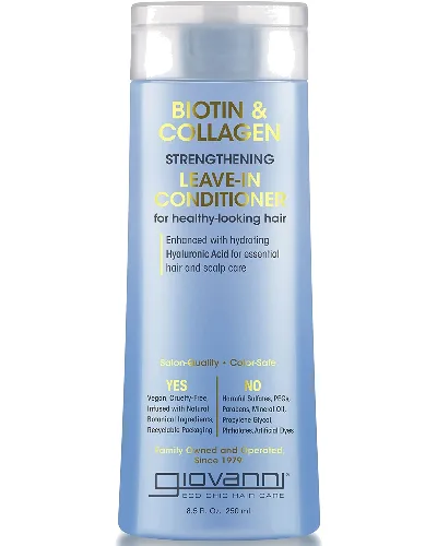 Giovanni Biotin & Collagen Strength Leave-in Conditioner wzmacniająca odżywka bez spłukiwania z biotyną i kolagenem 250 ml