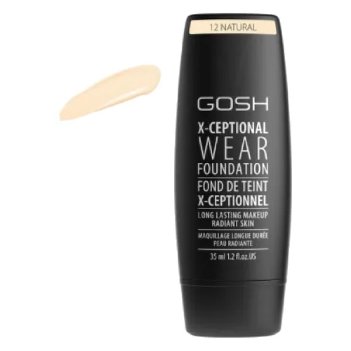 Gosh Copenhagen X-Ceptional Wear Foundation Long Lasting Makeup Podkłady 30 ml 12 Natural