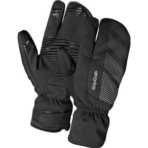 Gripgrab Ride Windproof Deep Winter Lobster Gloves Black - S