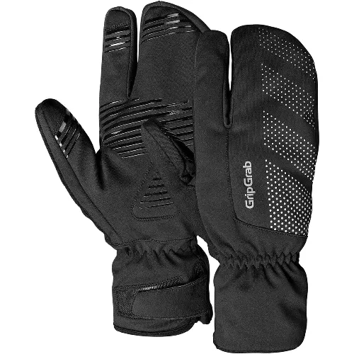 Gripgrab Ride Windproof Deep Winter Lobster Gloves Black - XXL