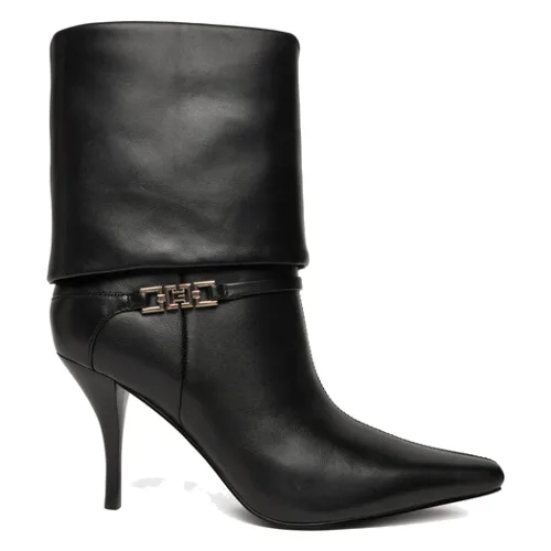 Guess Botki FLFNXX LEA10 Czarny