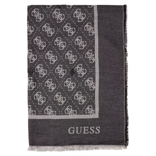 GUESS Chustka Kobiety wiskoza szary|czarny, ONE SIZE