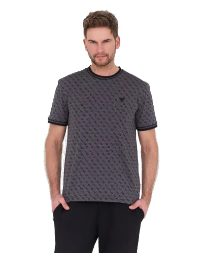GUESS Czarny męski t-shirt Marshall