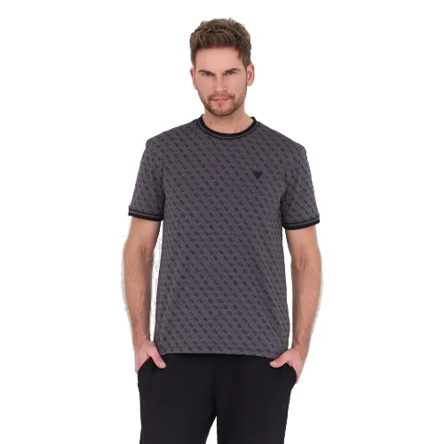 GUESS Czarny męski t-shirt Marshall