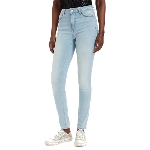 Guess Jeansy W6GA46 D0688 Niebieski Skinny Fit