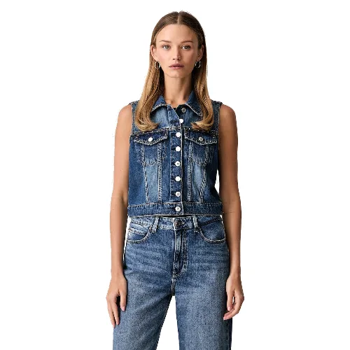 Guess kamizelka damska jeansowa JILL