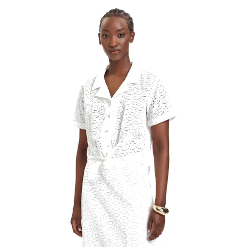 Guess Koszula W6GH48 W1881 Biały Classic Fit