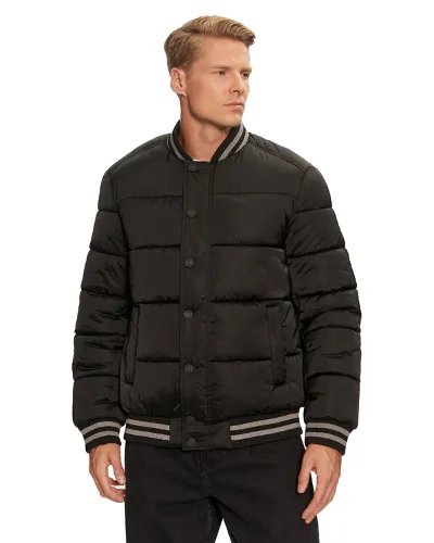 Guess Kurtka bomber M4BL31 WGJ92 Czarny Regular Fit
